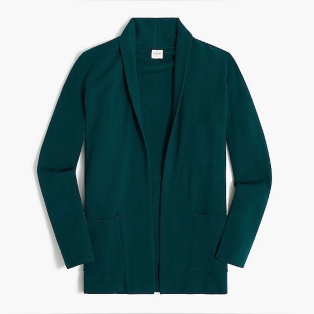 J. Crew Deep Teal Open Front Blazer Jacket